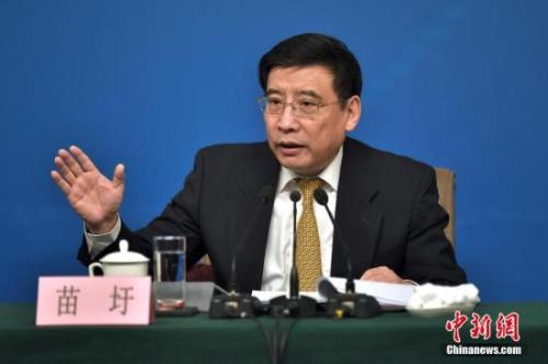 資料圖：苗圩。<a target='_blank' href='http://www.chinanews.com/'>中新社</a>記者金碩攝
