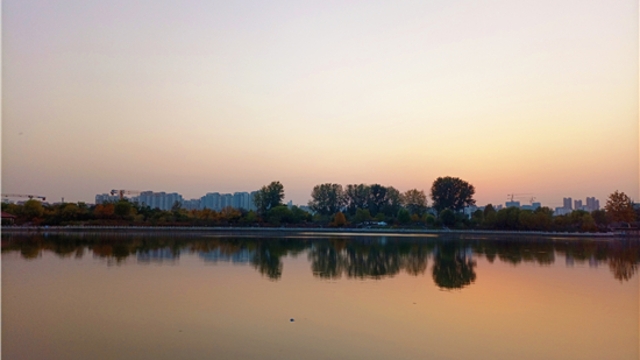 蘆花白，秋水寒